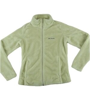 Columbia Long Sleeve Full Zip‎ Fleece Jacket Womens Large Ivory